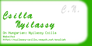 csilla nyilassy business card